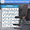 AERLANG-Weight-Bench-Adjustable-Strength-Training-Bench-for-Full-Body-Workout-Fast-FoldingInclineDecline-Utility-Workout-Bench-for-Home-Gym-with-a-Professional-Training-ManualBlack 1 Weight Bench, Adjustable Strength Training Bench for Full Body Workout, Fast Folding/Incline/Decline Utility Workout Bench for Home Gym with a Professional Training Manual