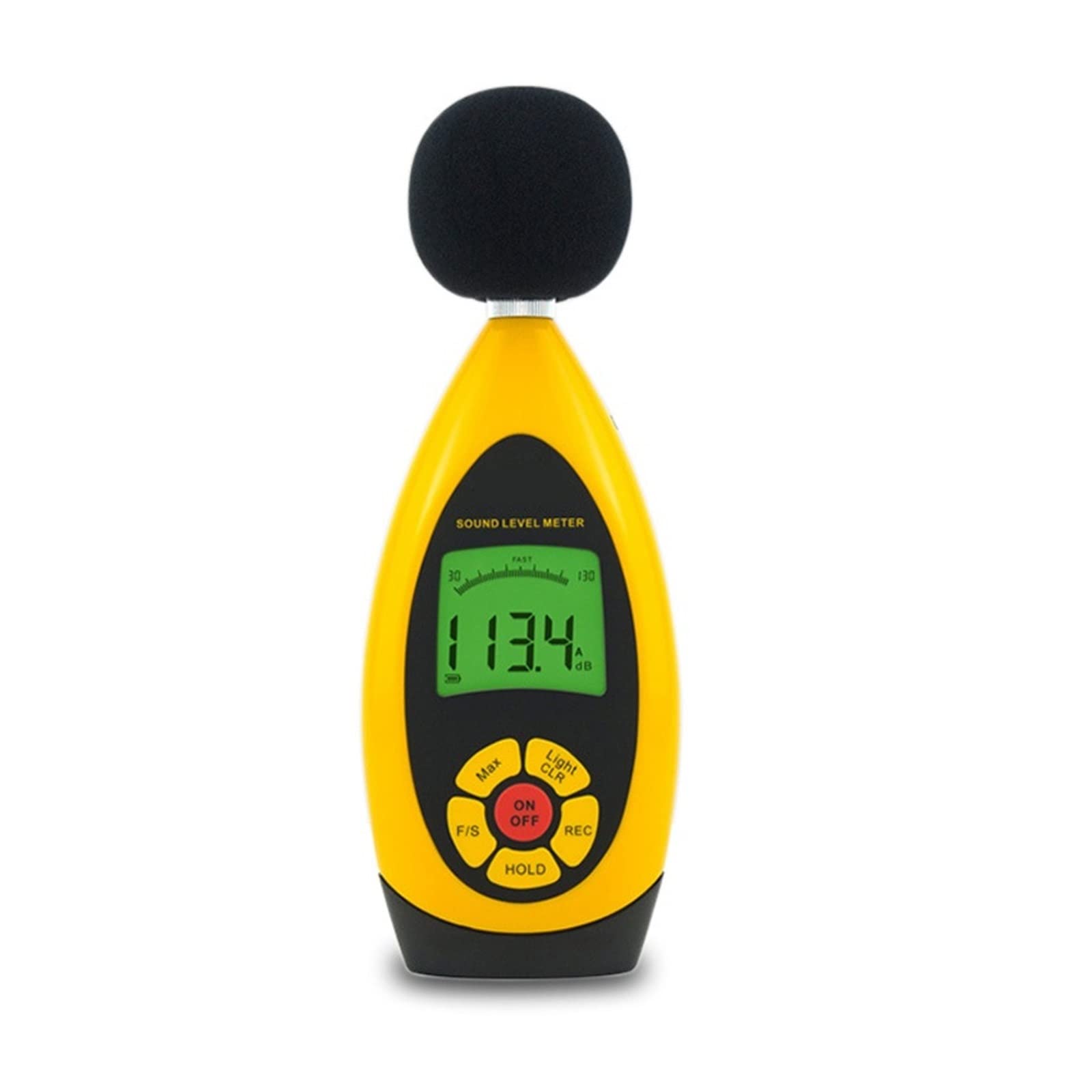 CUDTAPI Portable Digital High Precision Handheld Digital Noise Sound Level Meter Store 10000 Readings USB High Accuracy Tester Range 30dB-130dB