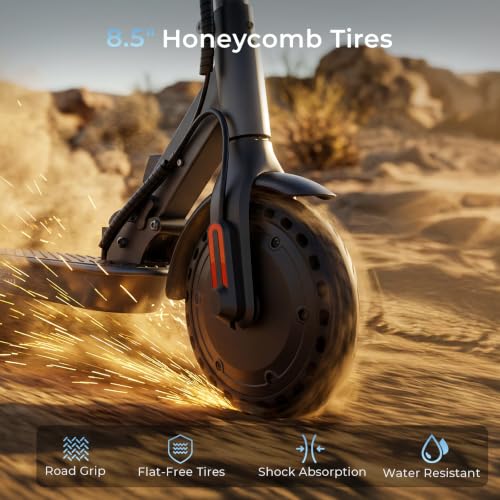 Image of Electric Scooter - Electric Scooter Adults, 1200W /1000W /500W Motor, 28 /24 /21 /18 MPH Top Speed,28 /21 Miles Max Range, APP Control, Double Braking Systems, 10 inch /8.5 inch Tire, Foldable E-Scooter