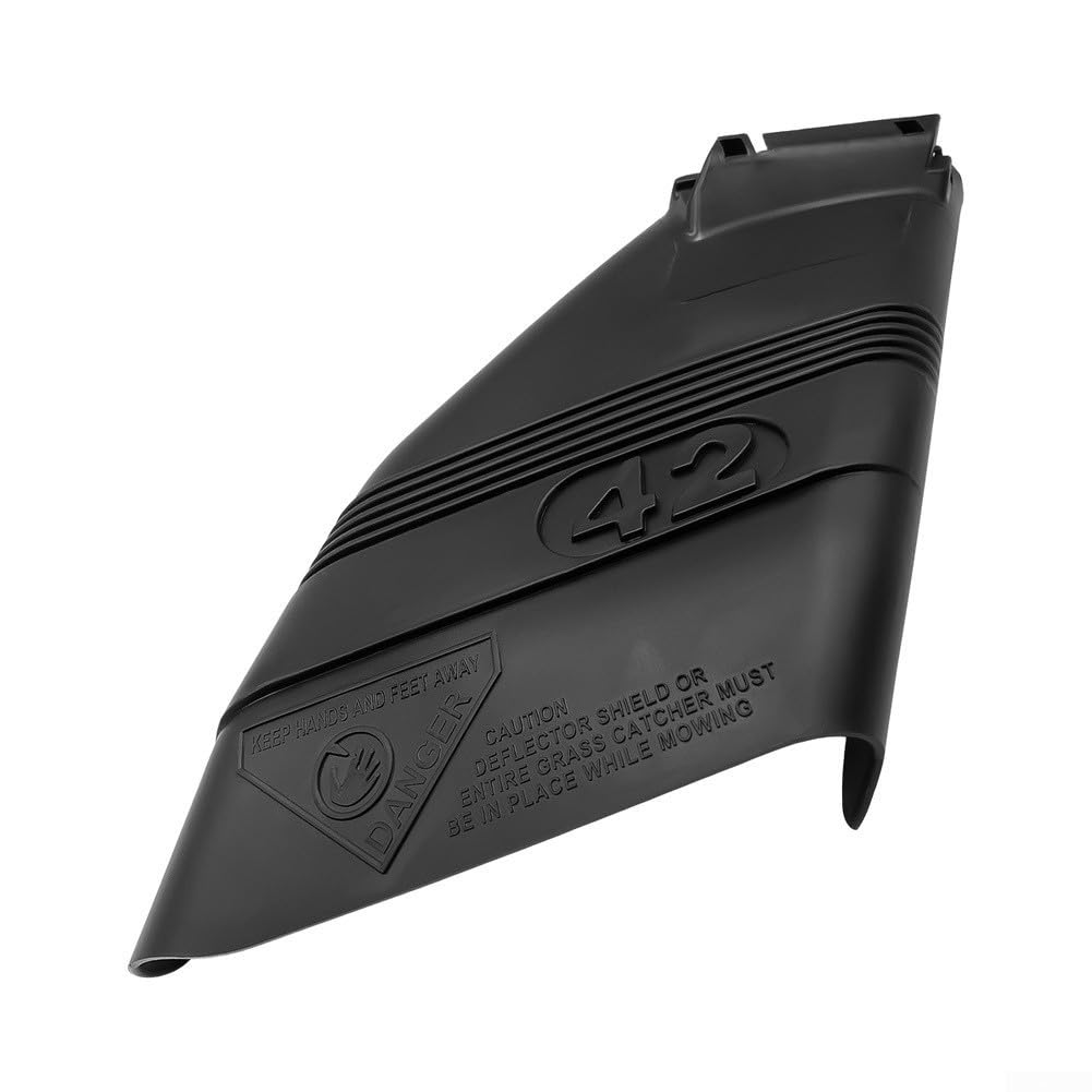 Protector deflector para cortacésped Craftsman de 42 pulgadas reemplaza 130968X428 139450 171859 532130968 cubierta de cubierta con hardware protector de seguridad de plástico negro