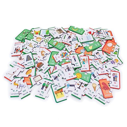 Junior Learning Vowel Puzzles - Match Long & Short Vowels with Similar Sounds, Multicolor - Image 4