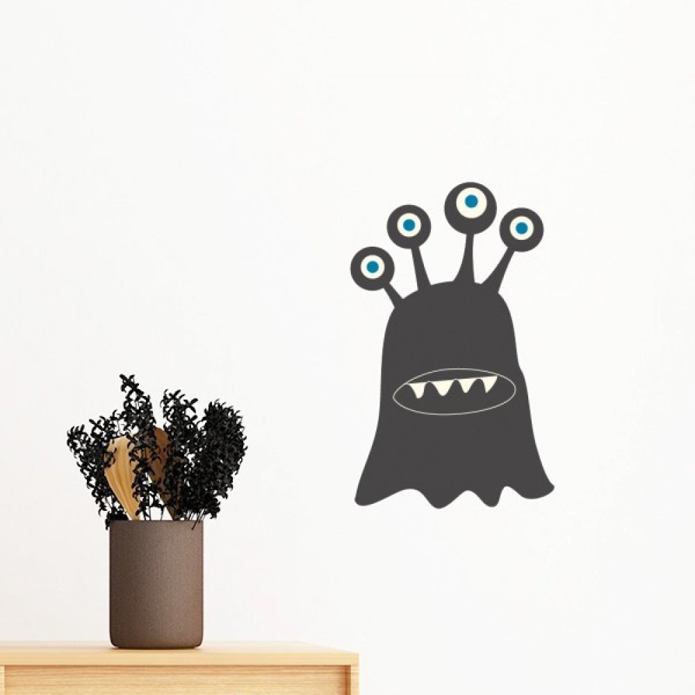 Sticker univers et alien monster amovible pour decorer les murs sans abimer la peinture
