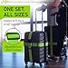 Untethered Luggage Straps | TSA-Approved Suitcase Belts with Heavy-Duty Buckles. Secure Adjustable Travel Accessories for Checked Bags. 4-Pack