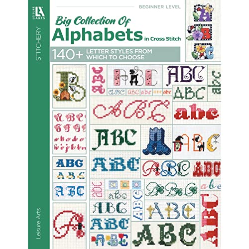 Leisure Arts A Big Collection Of Alphabets Book, Cross Stitch Alphabet Pattern Books, Cross Stitch Letters Bible, Alphabet Cross Stitch Kits, Cross Stitch Letter Patterns #TOP19