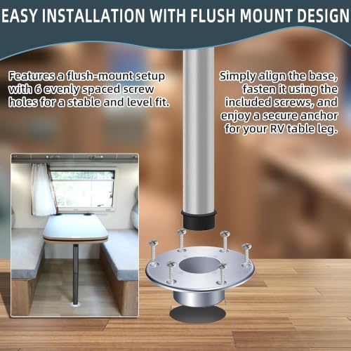 Image of TonGass 131112 RV Pedestal Base with 6 Mounting Screws