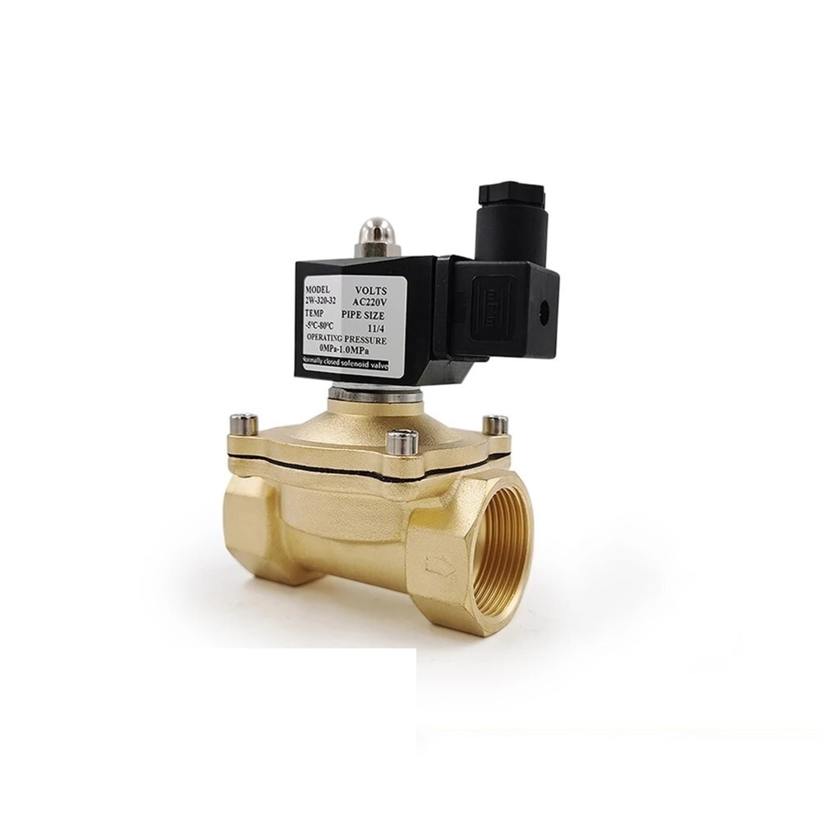 Électrovanne en laiton anti fuite DN20 pour couper automatiquement l'eau