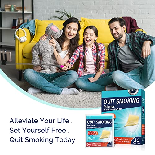 Image of 7 mg Quit Smoking Patches, Step 3 Patches to Quit Smoking,Step 3 Smoking Patches, Smoking Aid Smoking 30 Patches