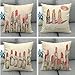 JgZATOA Pintado A Mano Pintalabios Fundas De Almohada Funda De Almohada Cojín Hogar Dormitorio Sofá Funda De Cojín Decoración 45 X 45 Cm Juego De 4
