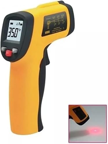 Miniatura 9 de Pistola de medición de temperatura, termómetro infrarrojo de mano de alta precisión de posicionamiento láser sin contacto para cocinar, horno de