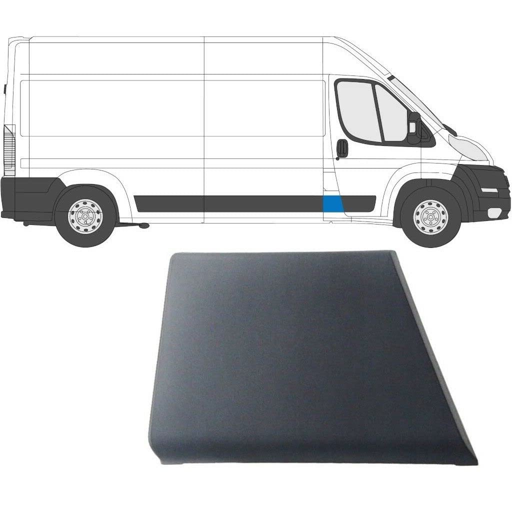 Poteau de Porte Panneau de Moulure Bande Latérale Droit (Châssis Court) Compatible pour Ducato, Boxer, Jumper 2007-2019 OEM : 8547.W4, 735422945