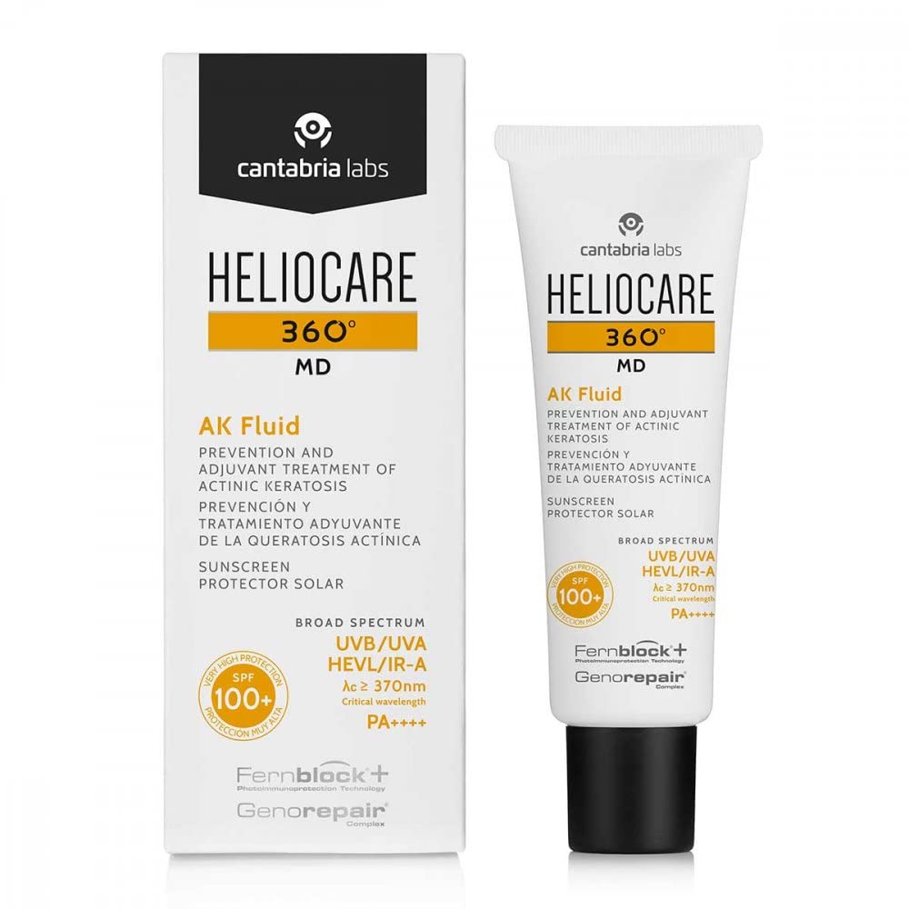 HELIOCARE 360 AK Fluid SPF 100+ präventive und ergänzende Behandlung bei Aktinischen Keratosen, 50 ml Żel