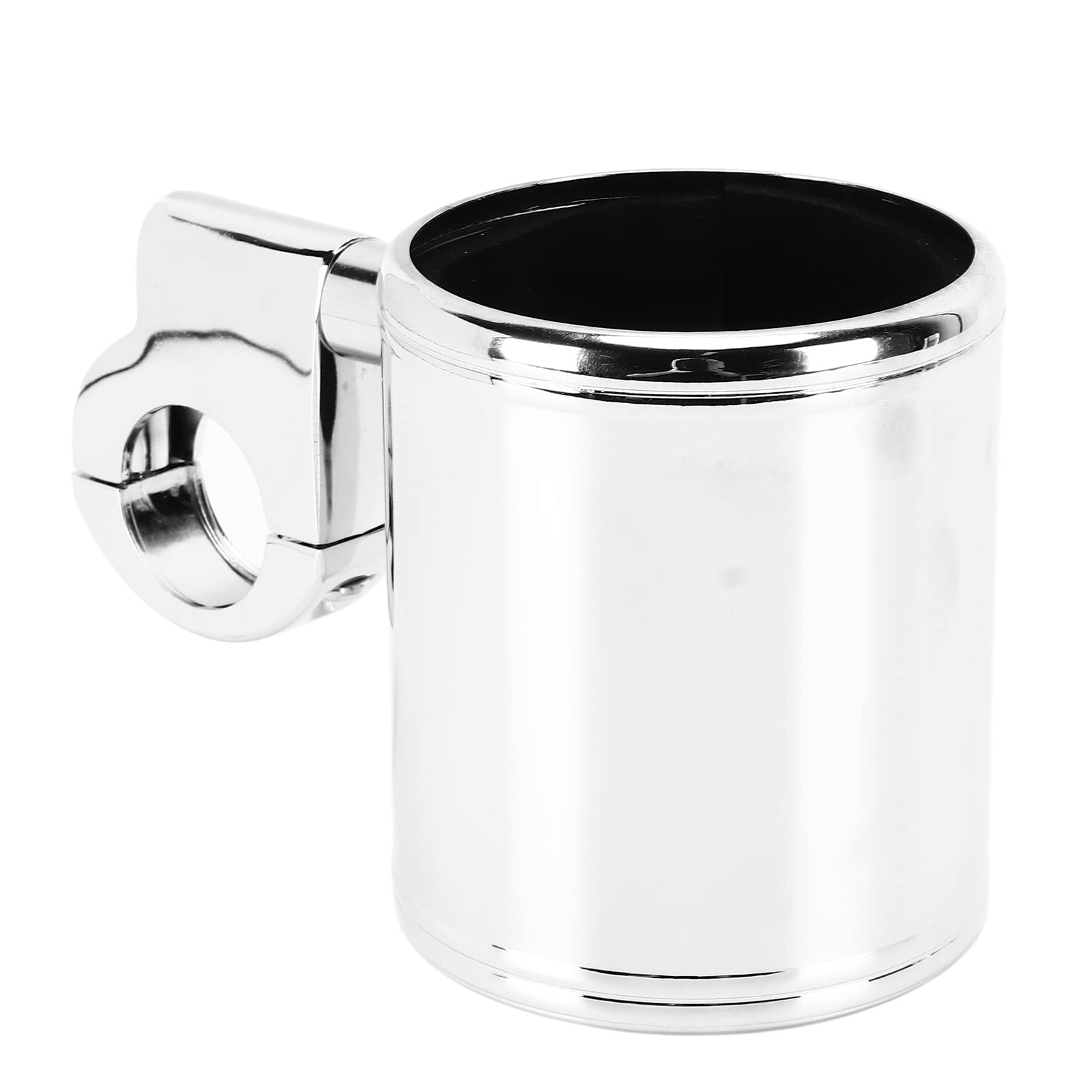 Motorcycle Handlebar Cup Holder Chrome Adjustable Universal for ATV 22-32mm Handlebar