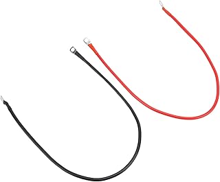 Cabos de bateria, 10 AWG Vermelho Preto Bateria Inversor Cabos de Energia de PVC + Cabos Inversores de Bateria de Cobre para Carros Caminhões Navios Energia Solar ATVs
