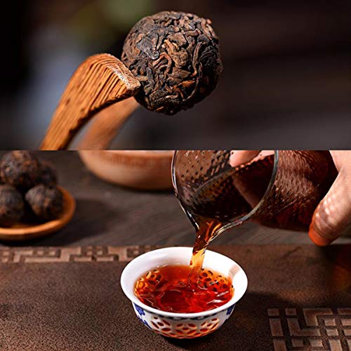 20pcs / lot Acerca de 200g (0.44LB) Té Pu'er maduro Té Puer viejo Fragante Mini Tuocha Té China Yunnan Té negro Té pu-erh cocido Té pu erh té chino Té Puerh saludable Té rojo té verde Buen Shu cha - Imagen 7