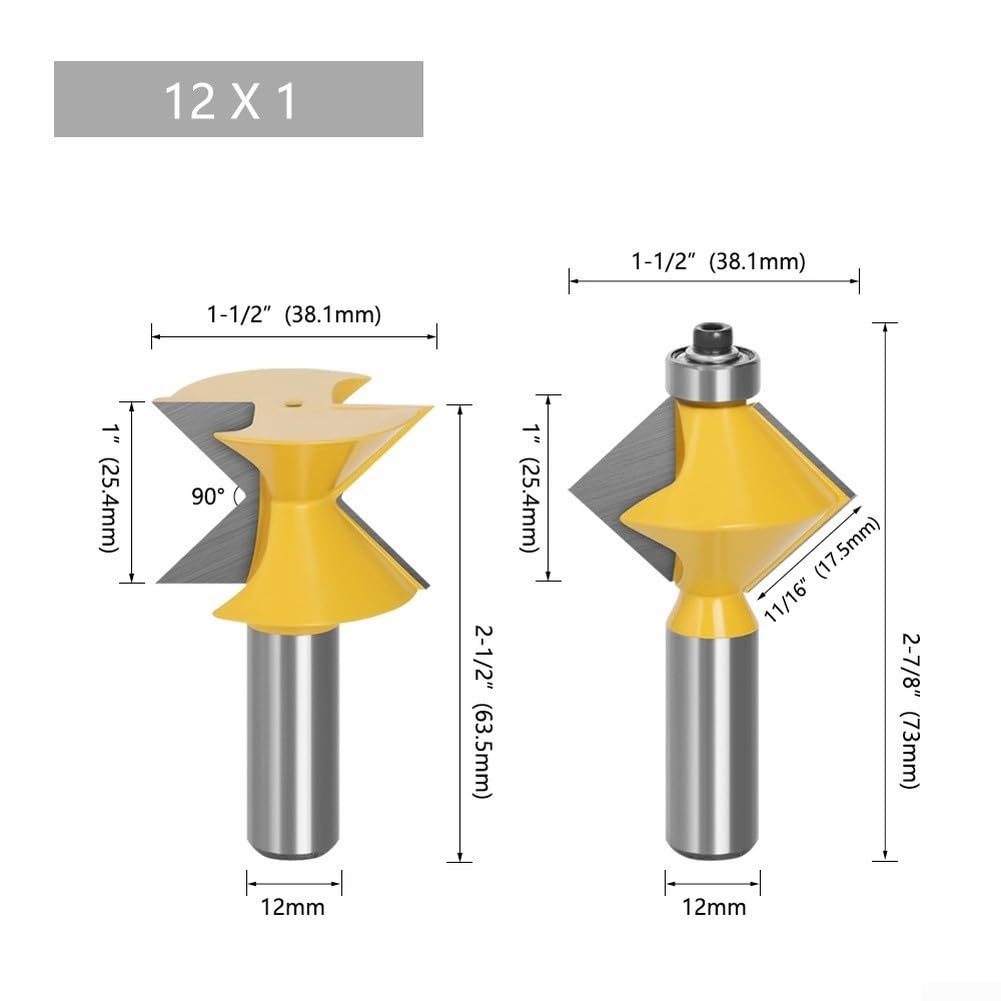 Set Frese 5 Gambo 12mm Carburo Durissimo Set Frese 5 Gambo 12mm(12)
