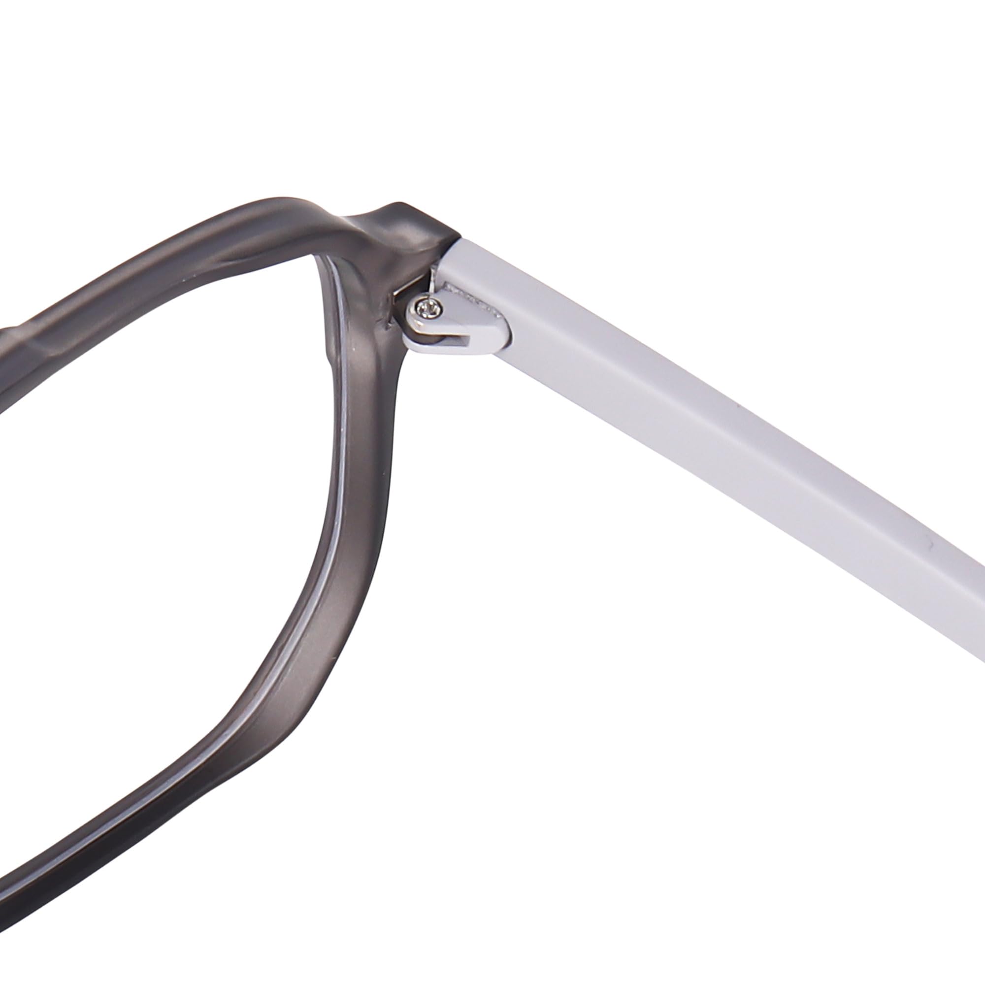 Poshh Eyewear Blue cut Light Blocking Glasses | Anti Glare Eyewear | Uv Protection Eye Glass For Men | Computer Glasses For Mobile/laptop Use (Matt Grey) 2