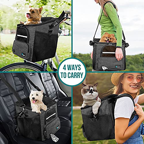 PetAmi Soft-Sided Dog Bike Carrier