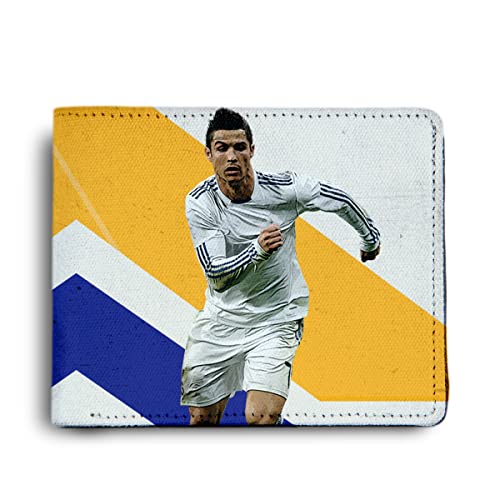 Cristiano Ronaldo CR7 Printed Pu Leather Wallet for Men's/Boy's, CR7 Action, Casual