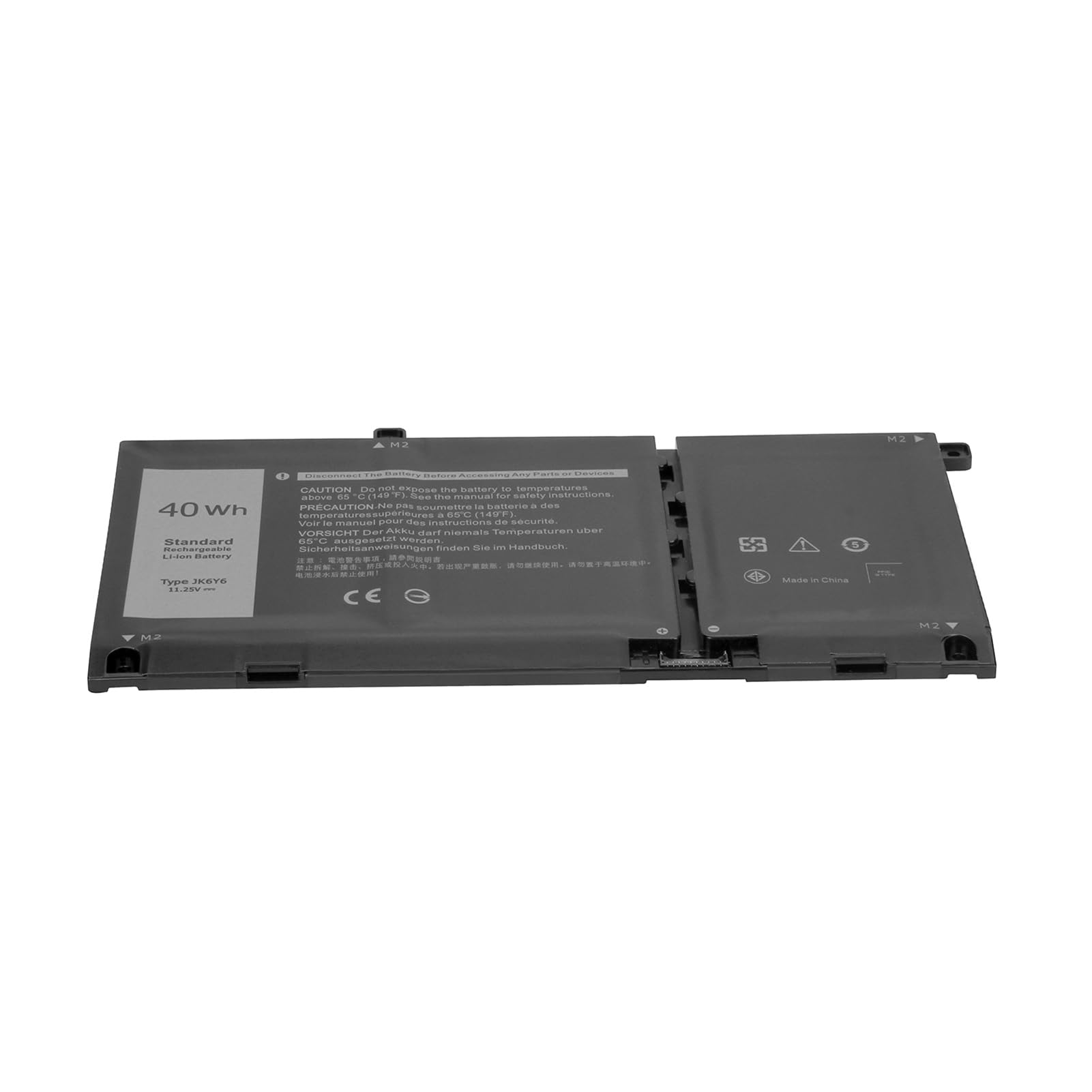 JK6Y6 Batteria per Dell Latitude 3410 3510 Vostro 5300 5401 5402 Inspiron 5300 5401 5402 5408 5501 5502 5505 5508 5406 7405 7300 7306 7500 7506 2-in-1 Silver Series C5KG6 11.25V 40Wh