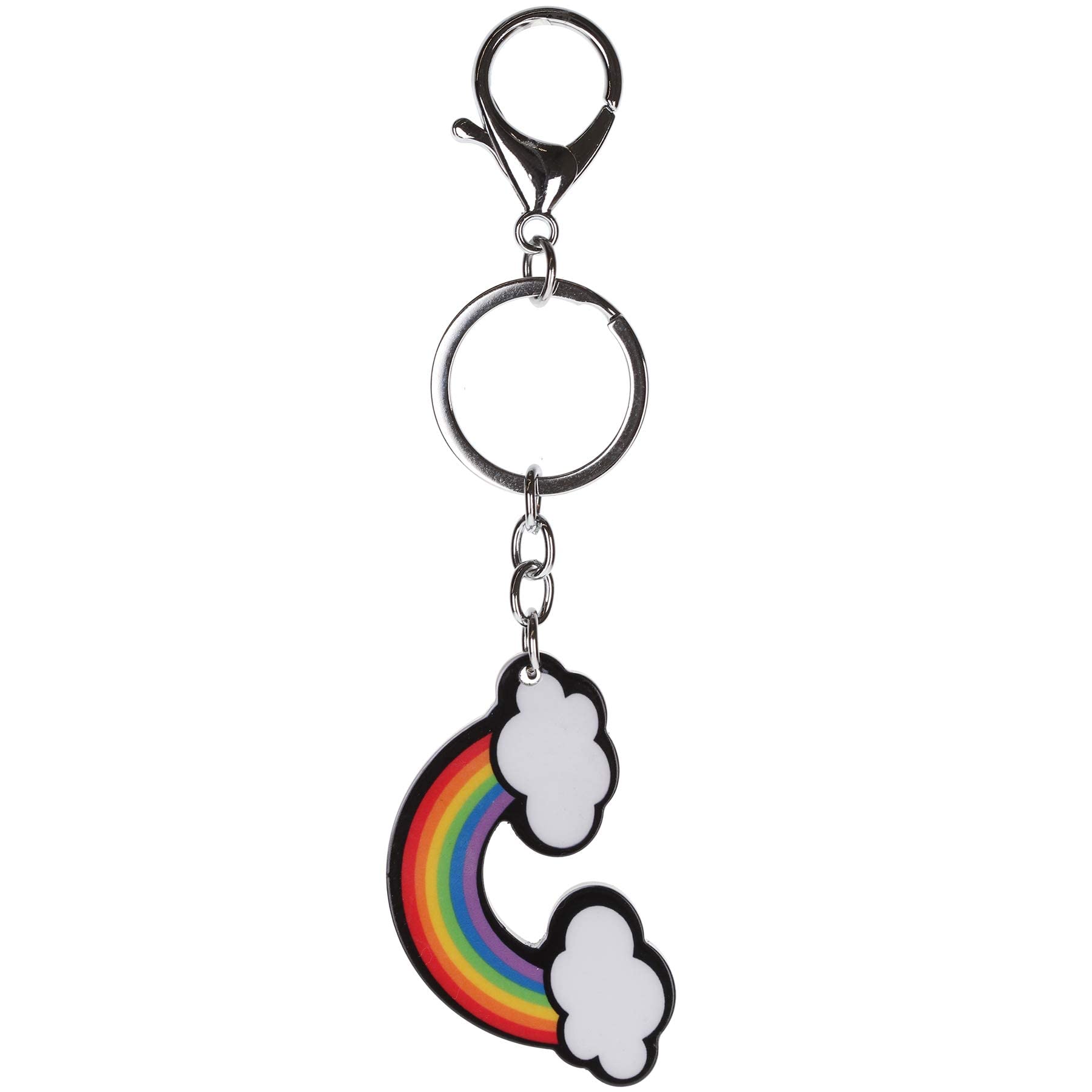 Stands Out, Supplying Outstanding Gifts Rainbow Clouds Cute Novelty Keyring Bag Tag Charm
