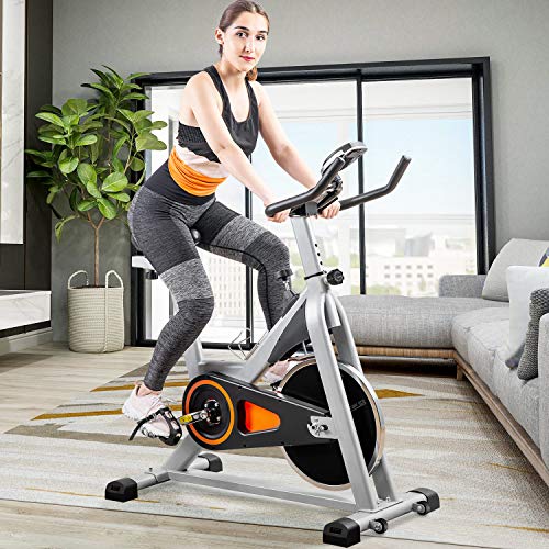Merax Indoor Cycling Bike 30Lbs Flywheel - Stationary Exercise Bike with LCD Monitor, Phone Holder and Oversize Soft Saddle - Home Fitness Guru Merax Indoor Cycling Bike 30Lbs Flywheel - Stationary Exercise Bike with LCD Monitor, Phone Holder and Oversize Soft Saddle - Image 3