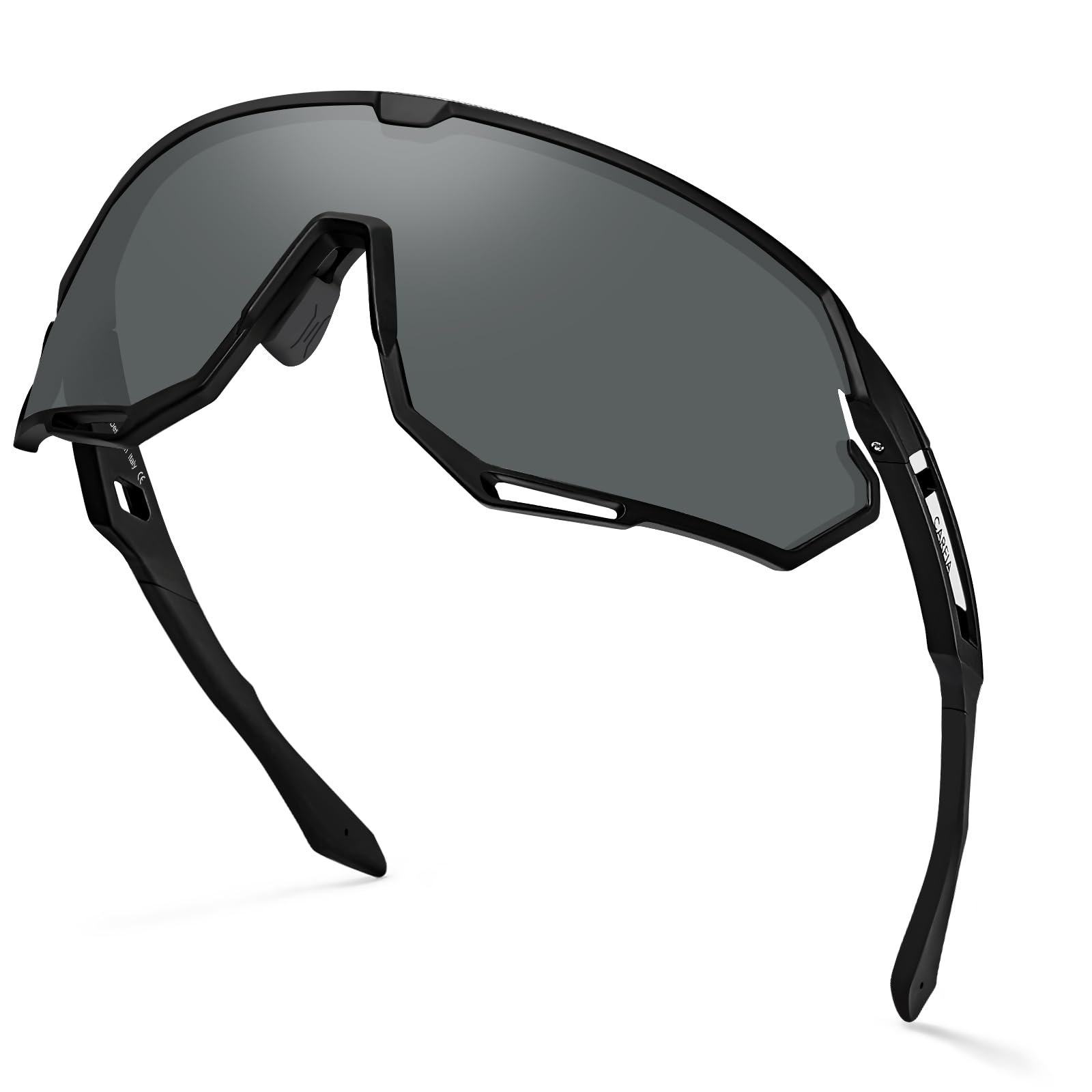 CARFIA Fahrradbrille Schnelle Brille Polarisierte Herren Sonnenbrille UV 400 Schutz Sportbrille für Autofahren Fahrrad Angeln Golf