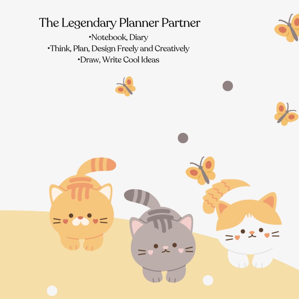 “Meow-tastic Planner : A complete creative organizer”: “For professionals and creatives, use it for monthly planning, drawing and diary writing in one book.”