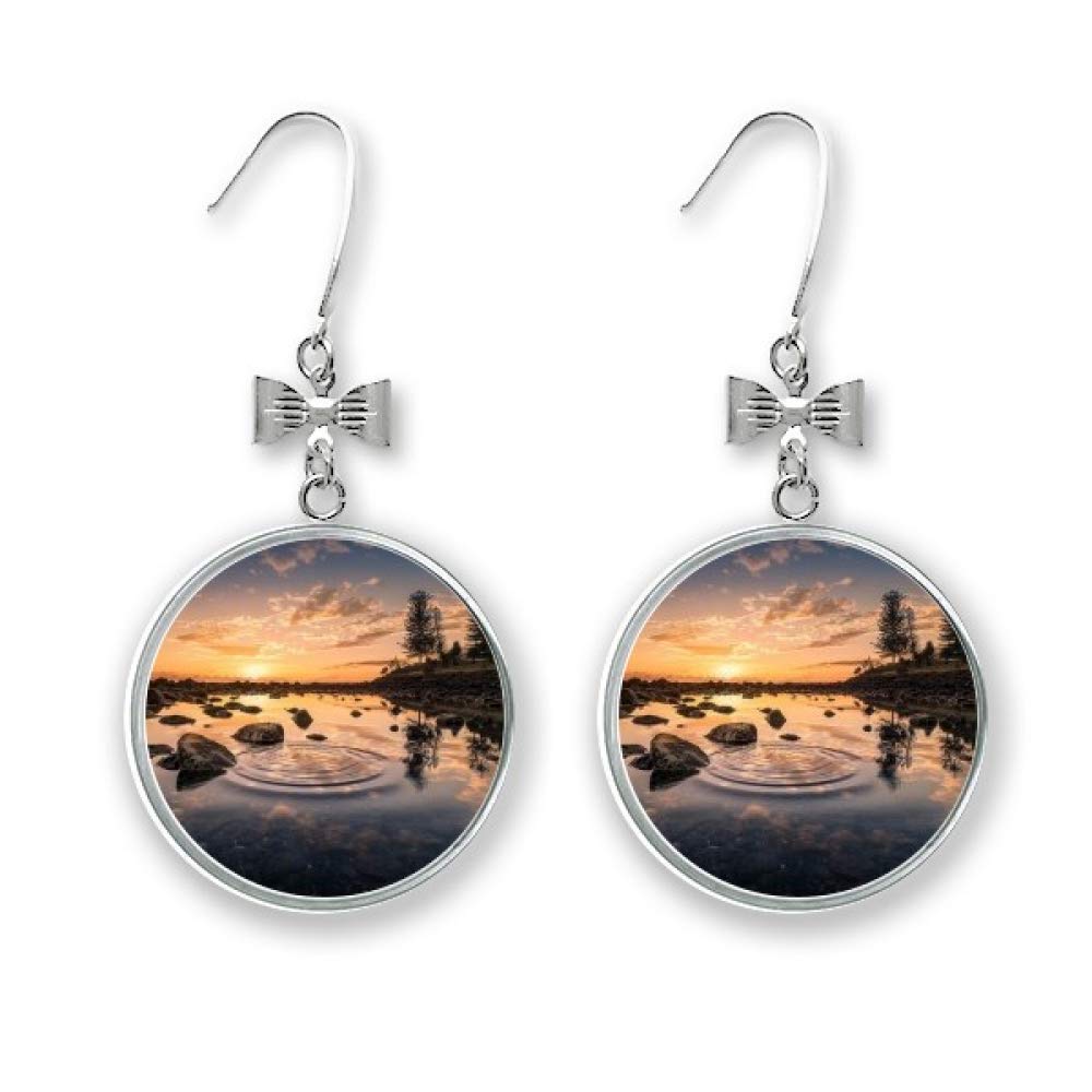 Boucles d'oreilles nœud légères pour oreilles percées sensibles - 4