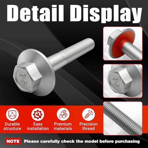 11547372 Crankshaft Balancer Bolt Compatible with Chevrolet Camaro, Suburban Corvette, Express Silverado, Tahoe 2014-2024, Fits for Cadillac Escalade, GMC Savana,Yukon (M16x2x103) by daydmaly - Image 6