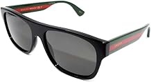 Gucci 0341 Black Web Stripe Square POLARIZED Sunglasses