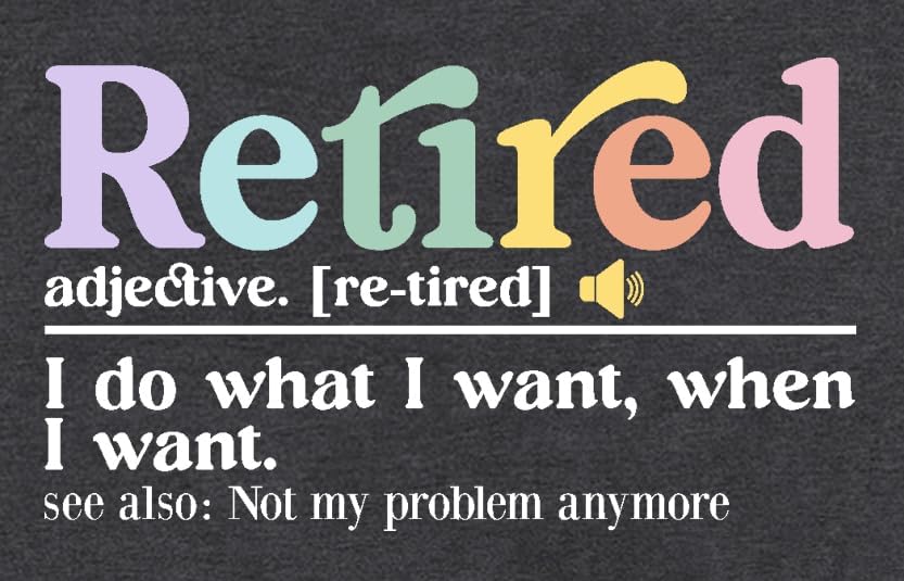 Retired Shirt for Women Retirement Teacher Tshirts Grandma Retired Life Tee Tops - Image 5