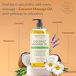 MAJESTIC PURE Coconut Massage Oil - Ultra-Glide Formula with Soothing Aroma -Made with Natural Oils - All Skin Types, Men & Women - 8 fl oz - Image 3