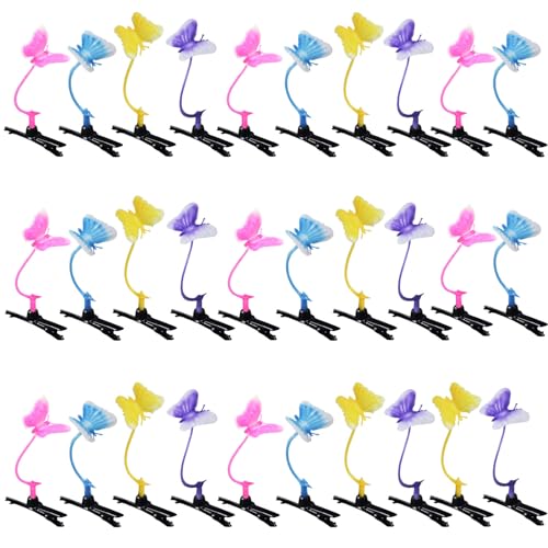 30 Pcs Bean Sprout Hair Clips, Mixed Style Plant Hairpins Funny Hair Clip