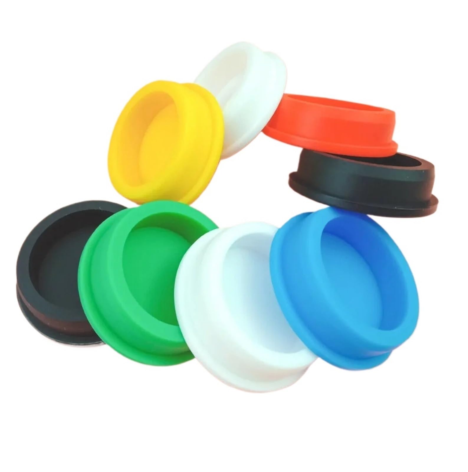 Okrągła zatyczka z silikonowej do otworu uszczelniającego 6,8 mm-201,5 mm Zaślepka w kształcie litery T(Schwarz,15.5mm(1pcs))