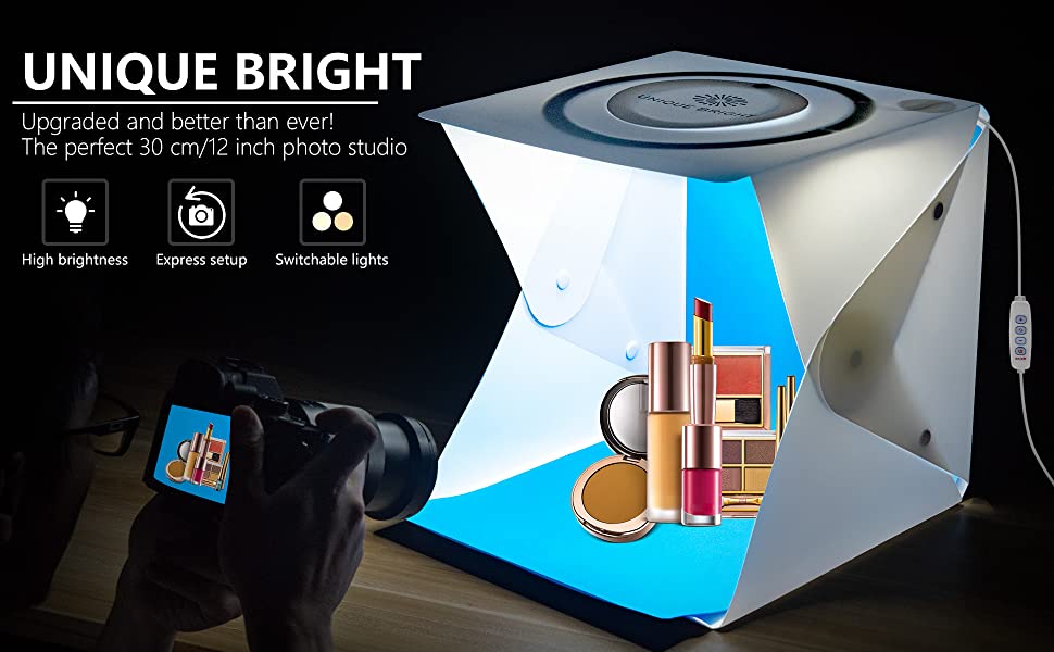 Mini tragbares fotostudio fotobox Lichtzelt Faltbare Lichtzelt lichtbox fotostudio mit Mini-Stativ und 6-Farben… – Bild 8