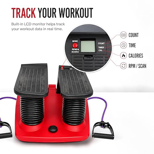 Image of Air Stepper Machine with Resistance Bands