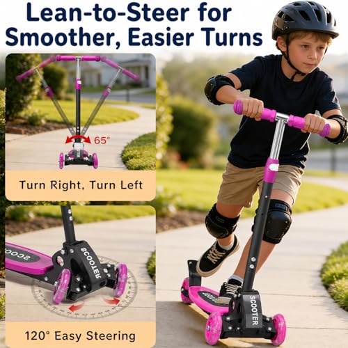 CALCHELE Kids 3-Wheel Scooter
