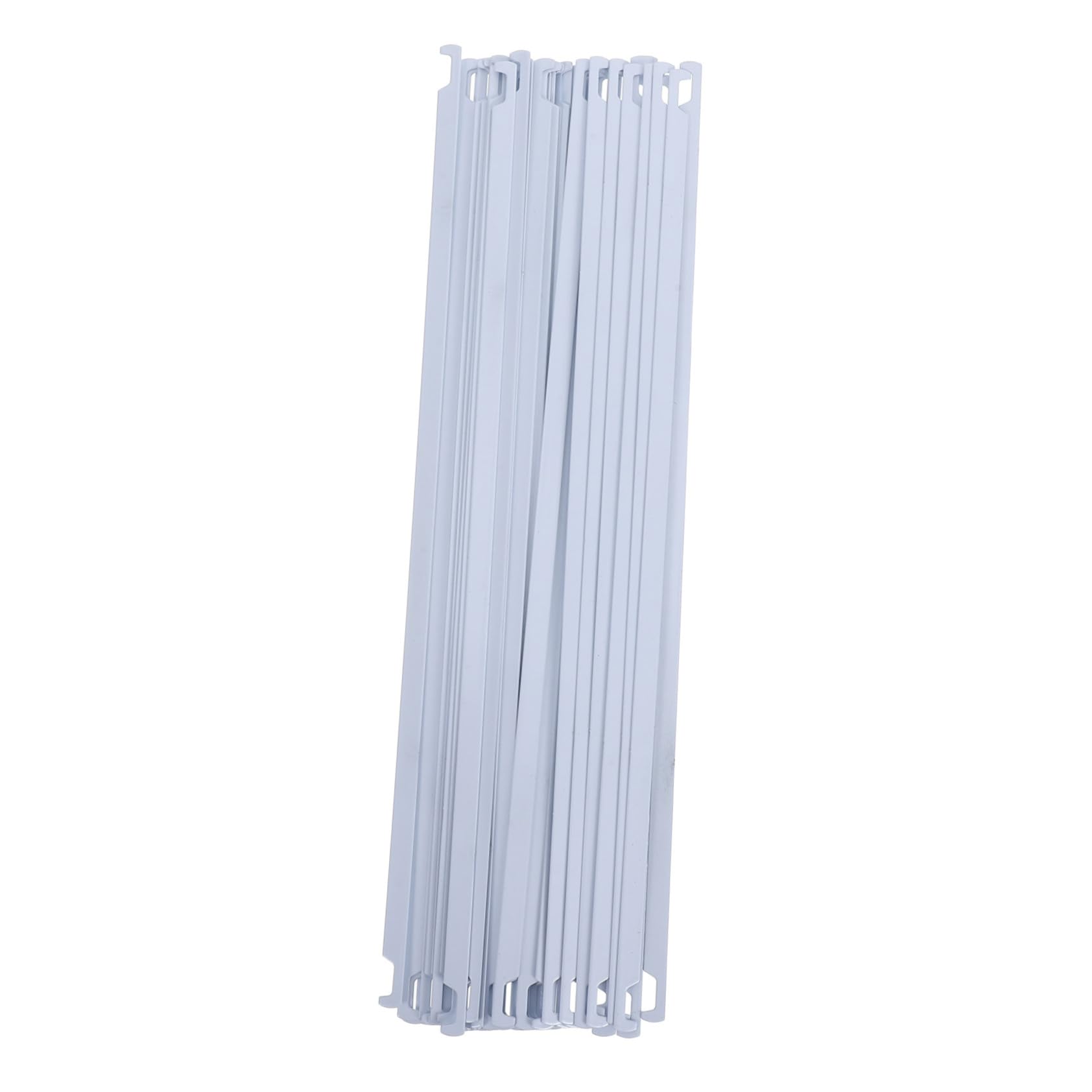Homoyoyo Barras Divisorias de Metal white Organizador para Oficina y Escuela 50 Fácil Almacenamiento, 32.5 Cm para Carpetas de Archivos