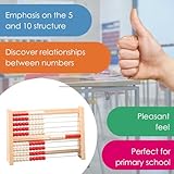 WISSNER® Abacus up to 100 made from RE-Wood® – Counting Frame for Primary School & Preschool - Image 5