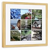 artboxONE Poster mit Rahmen Kiefer 20x20 cm Madeira Collage 