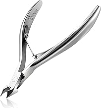 FERYES Cuticle Clipper Professional Manicure Pedicure Cuticle Remover Tools, Medical Grade Stainless Steel, 5mm Jaw, 1 Piece (Silver)