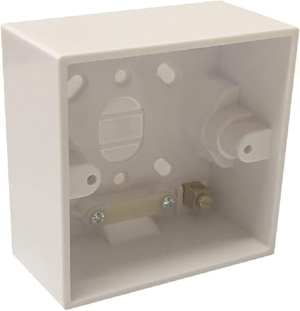 Surface Mounted 41mm Deep Back Box Single Pattress for Shower & Cooker Switches