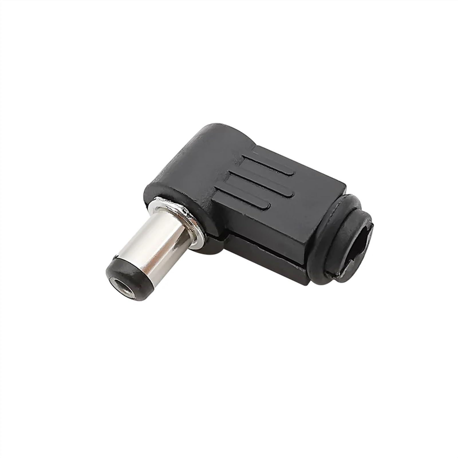 5/10/20 szt. 2,1 x 5,5 mm męskie złącze zasilania DC kąt prosty 90 stopni adapter wtyczek w kształcie litery L (10 szt.)