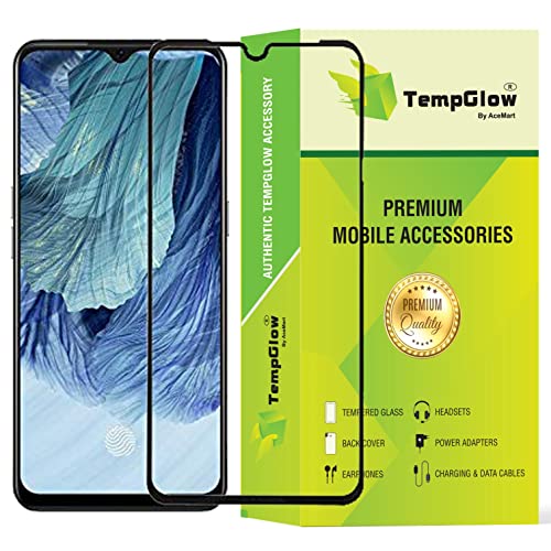 Image of Screen Protector for Oppo F17 (Black) Tempered Glass Edge-to-Edge 6D Screen Guard With Installation Kit