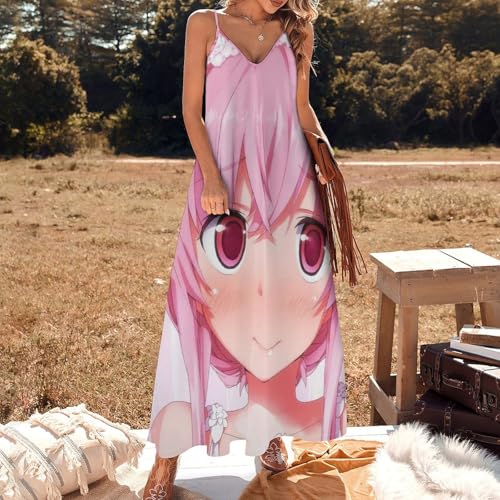 Robe maxi fluide et légère sans manches look bohème chic - 2