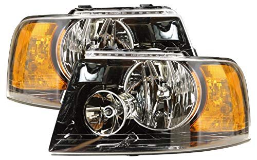 For Ford Expedition Headlight 2003 2004 2005 2006 Driver and Passenger Side Headlamp Assembly Replacement