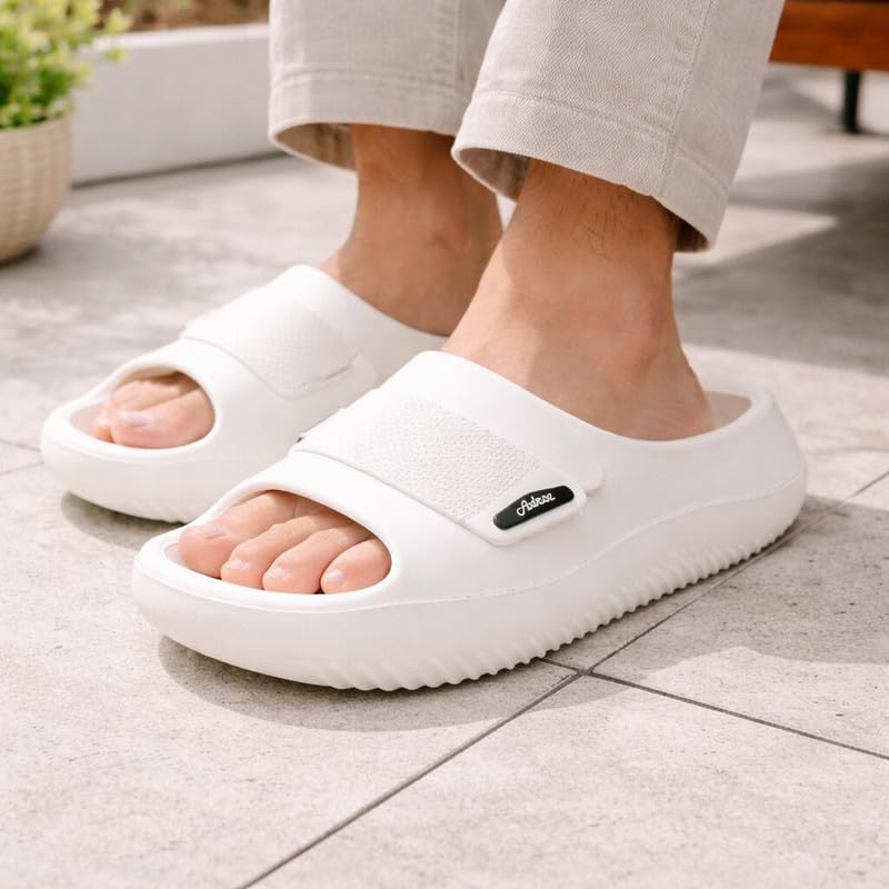 Adroz Men's White Slipper - Image 3