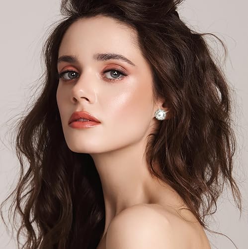 Dance Earrings for Women Crystal Halo Rhinestone Stud Earrings for Competitions Performance Stage Wedding Party2