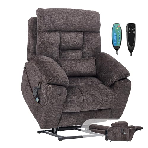 Sillón Power Lift Pliegue Tela Antideslizante