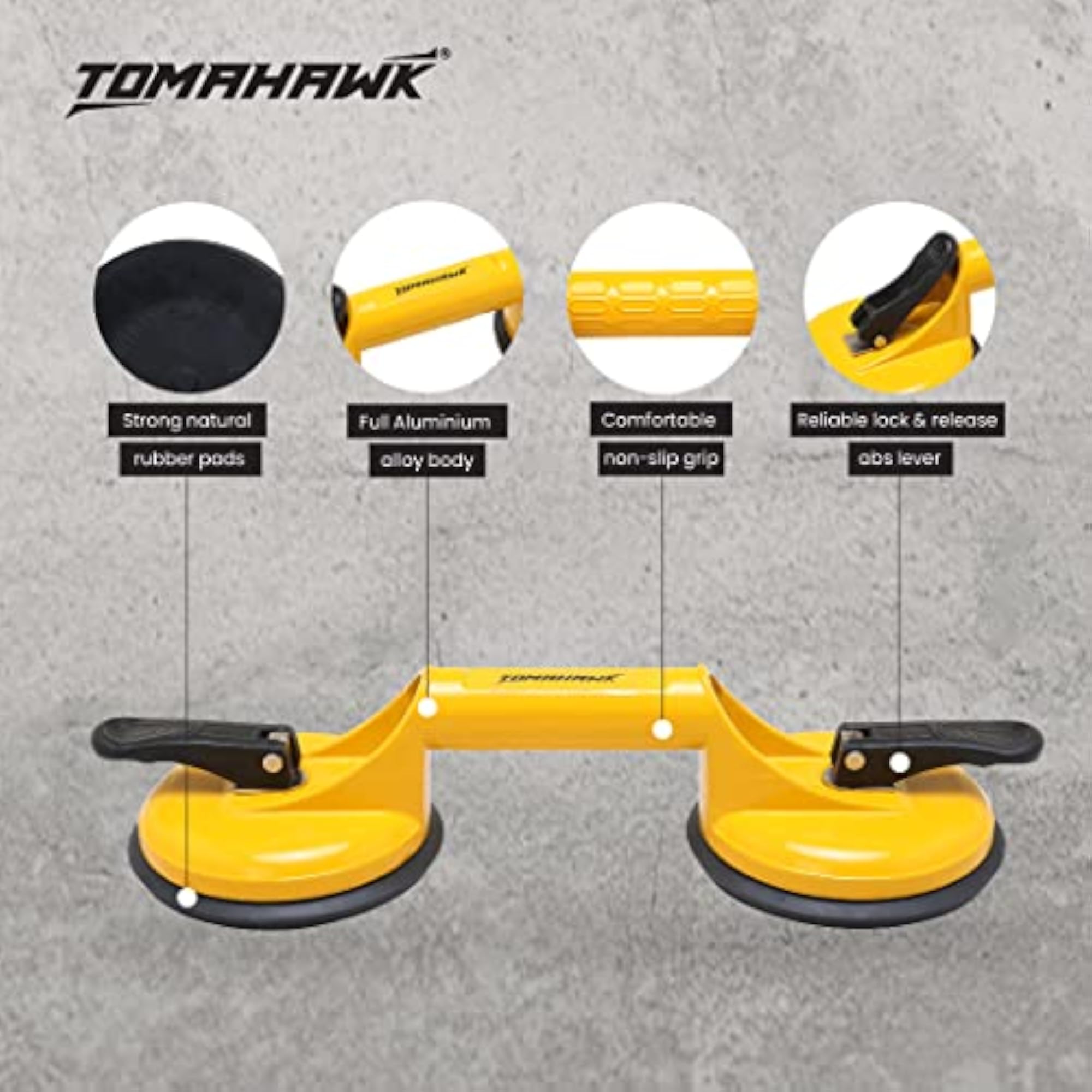 TGSC - 2 Glass Vacuum Suction Cup with Aluminium Handle